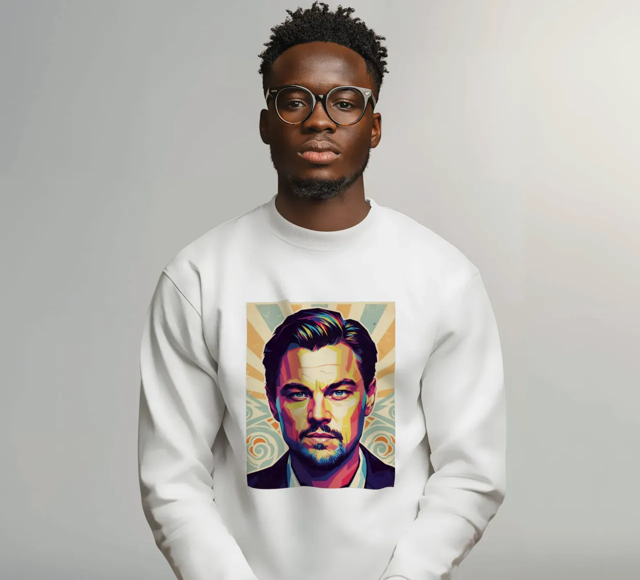 Leonardo Dicaprio pop art portrait felpa da Hantamrata