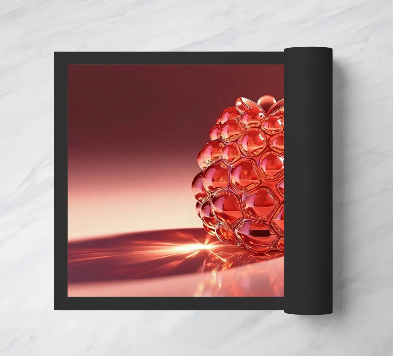 Raspberry doormat by Farb- und Blütenzauber by LK