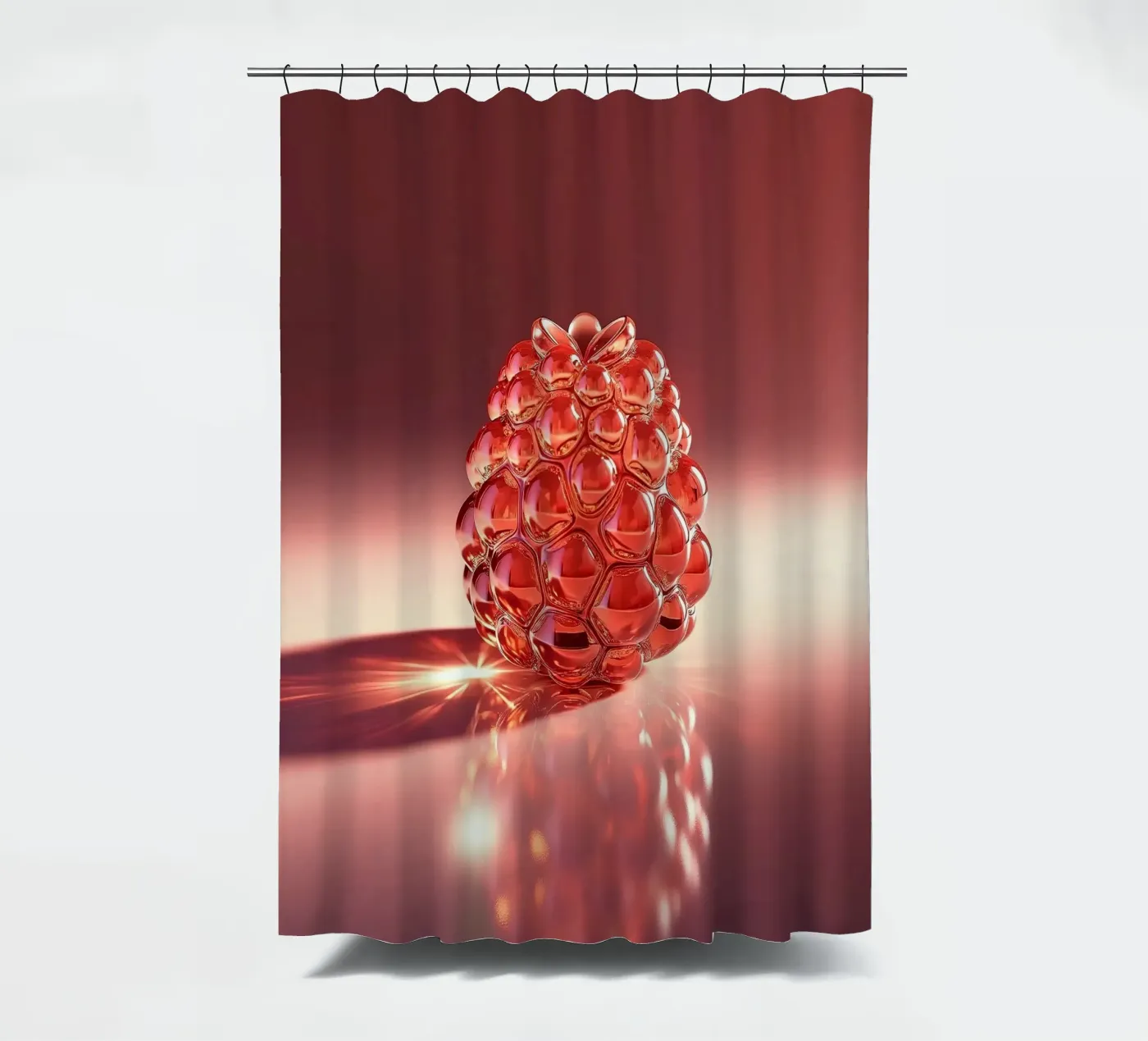 Raspberry shower curtain by Farb- und Blütenzauber by LK