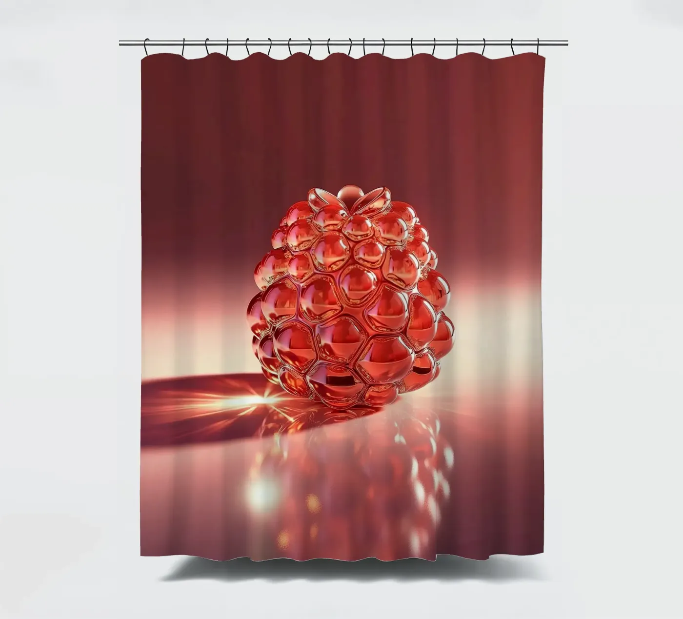Raspberry shower curtain by Farb- und Blütenzauber by LK