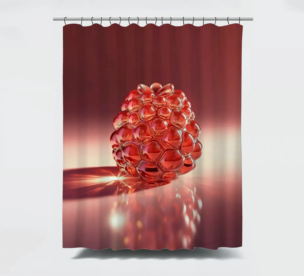 Himbeere Duschvorhang von Farb- und Blütenzauber by LK