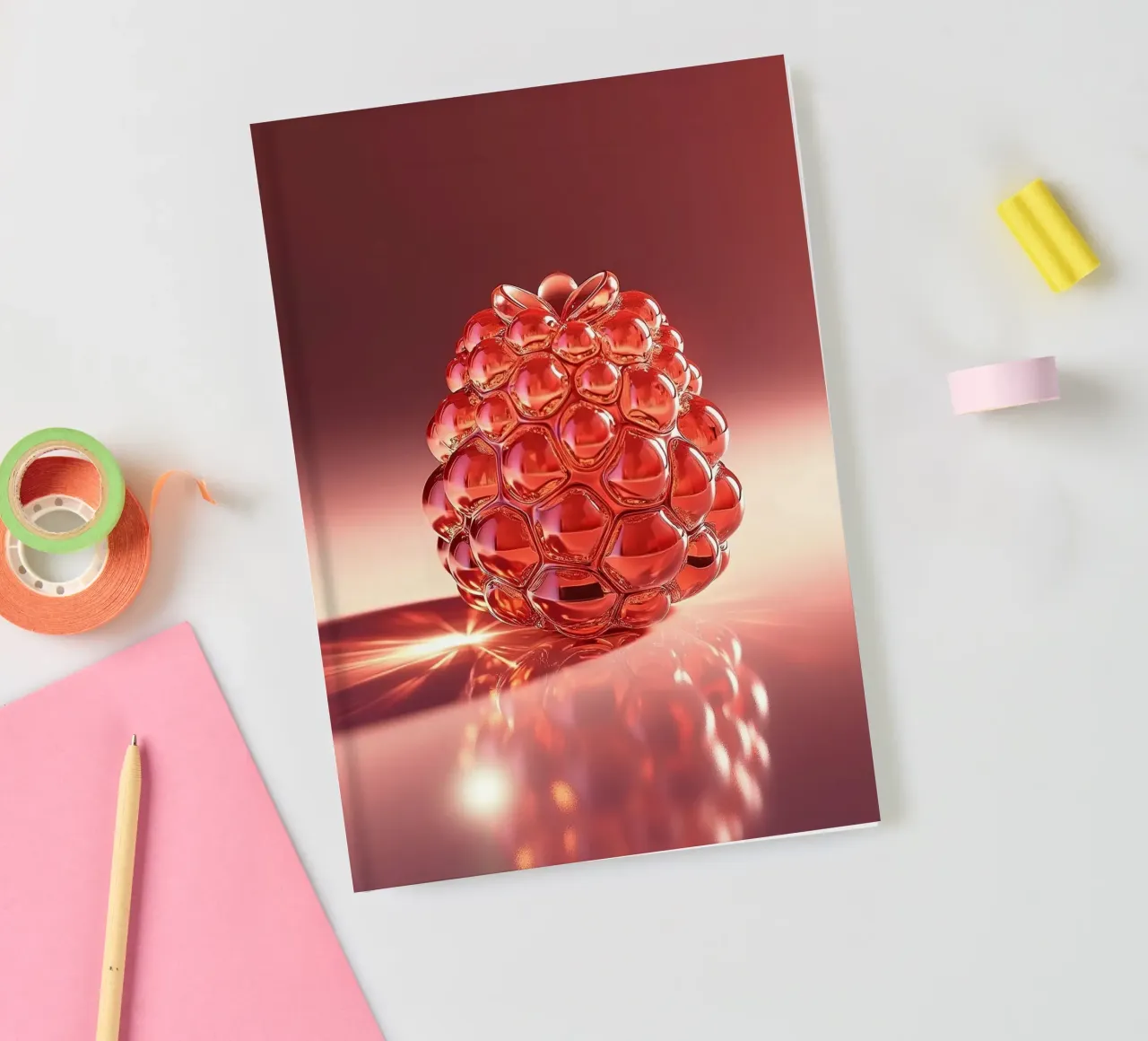 Framboos notitieboek van Farb- und Blütenzauber by LK