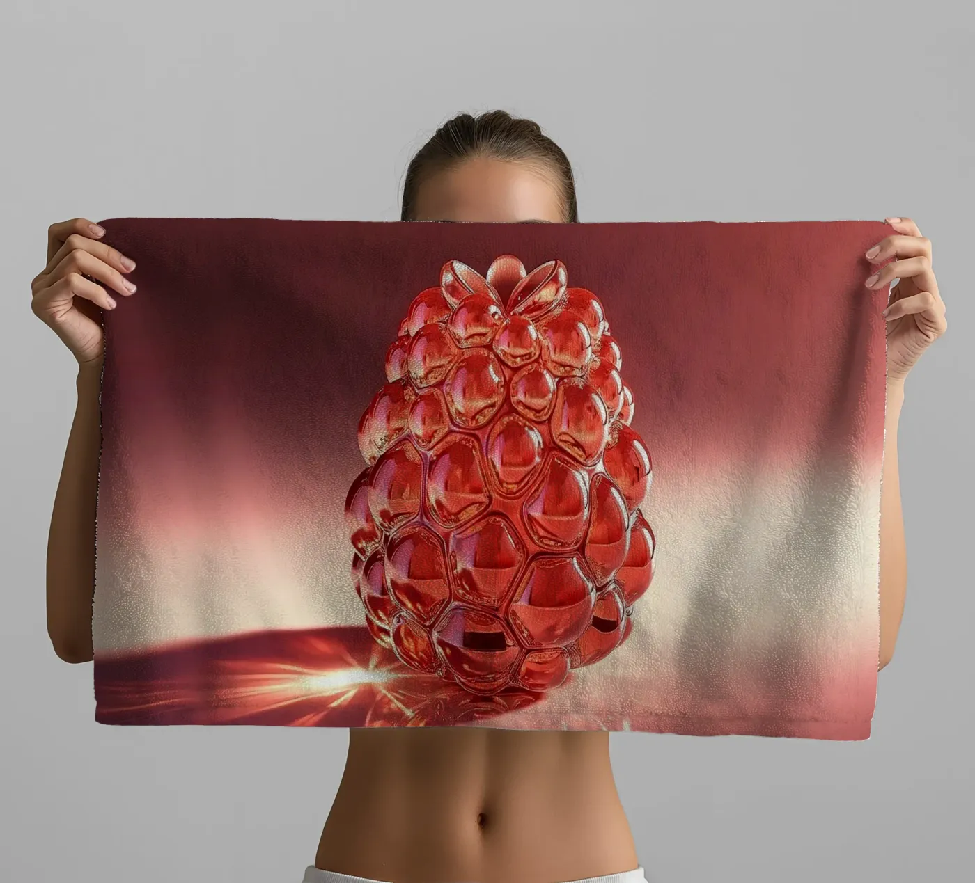 Framboise serviette de bain de Farb- und Blütenzauber by LK