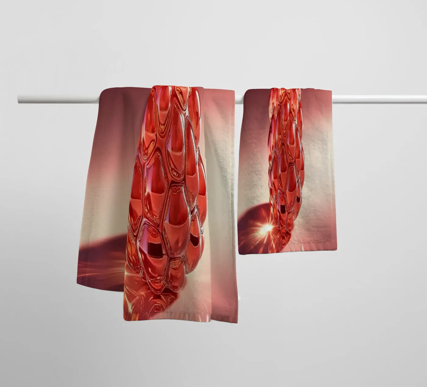 Framboise serviette de bain de Farb- und Blütenzauber by LK