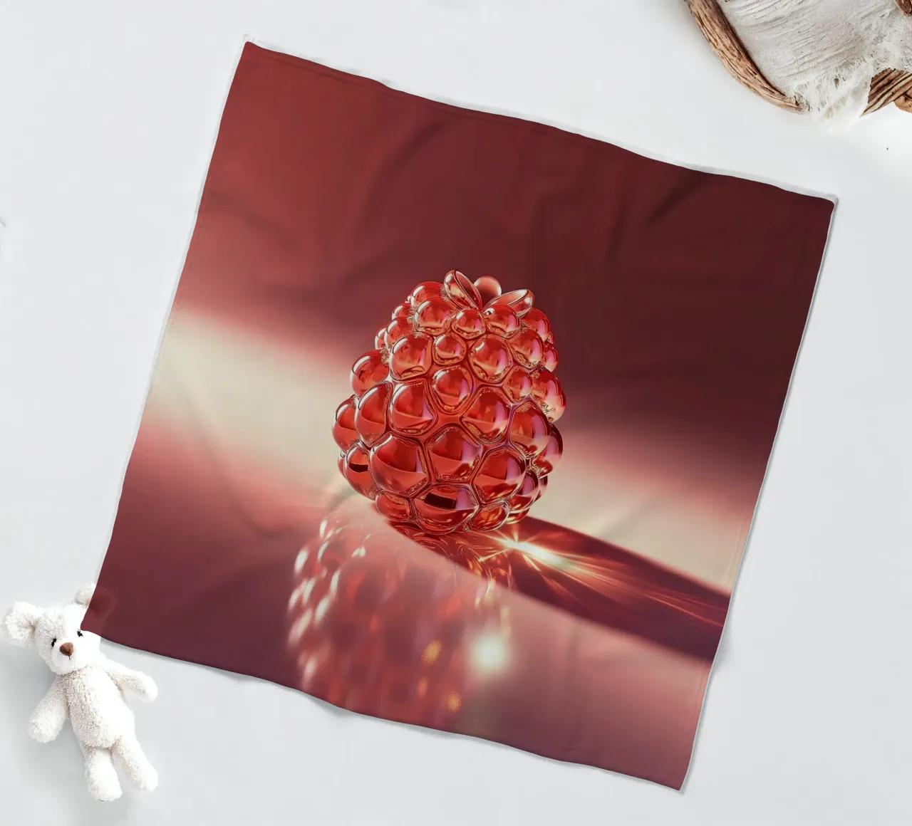 Raspberry Fleecedecke von Farb- und Blütenzauber by LK