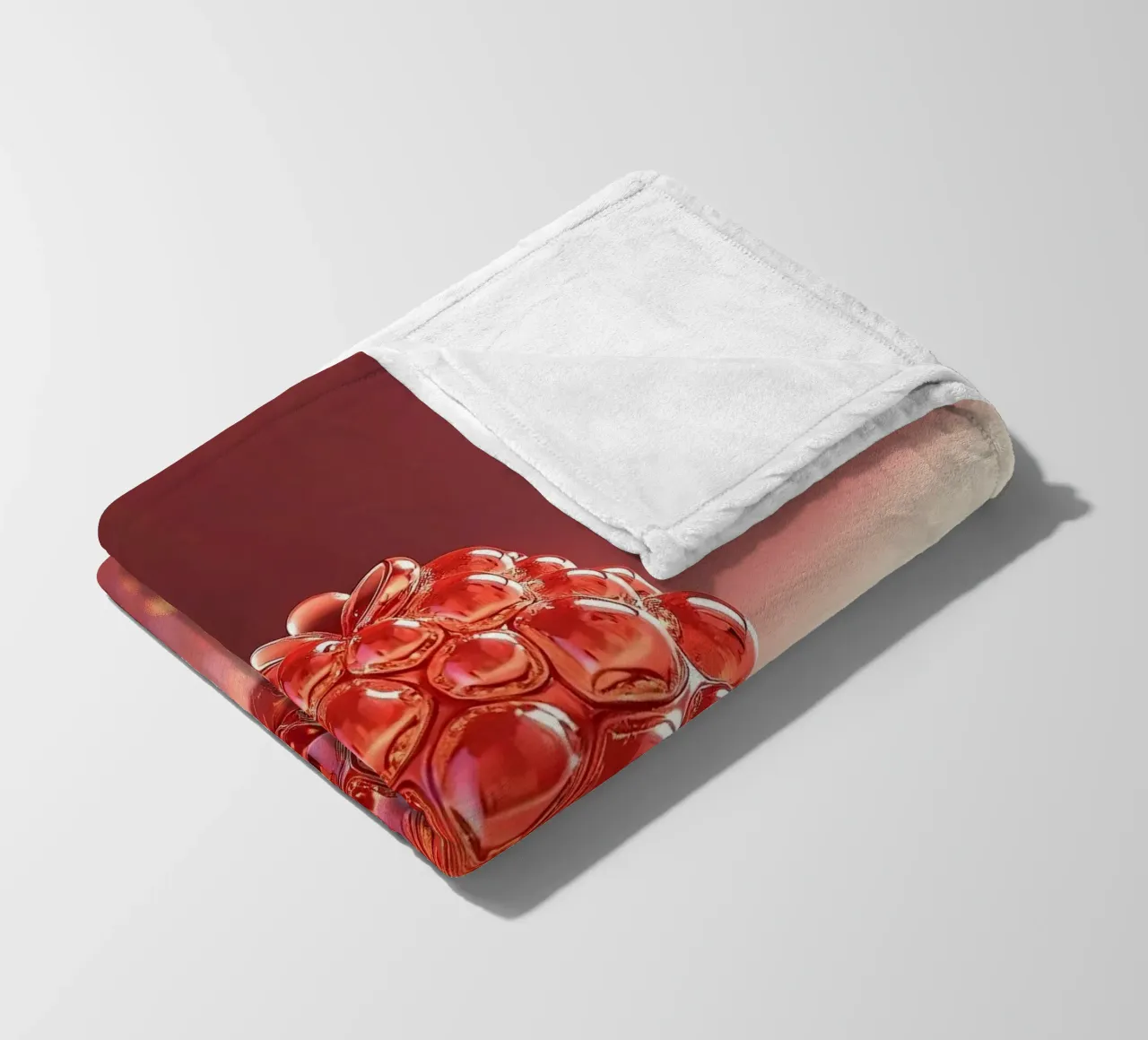 Raspberry Fleecedecke von Farb- und Blütenzauber by LK