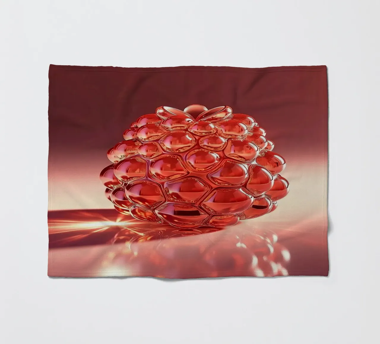 Raspberry Fleecedecke von Farb- und Blütenzauber by LK