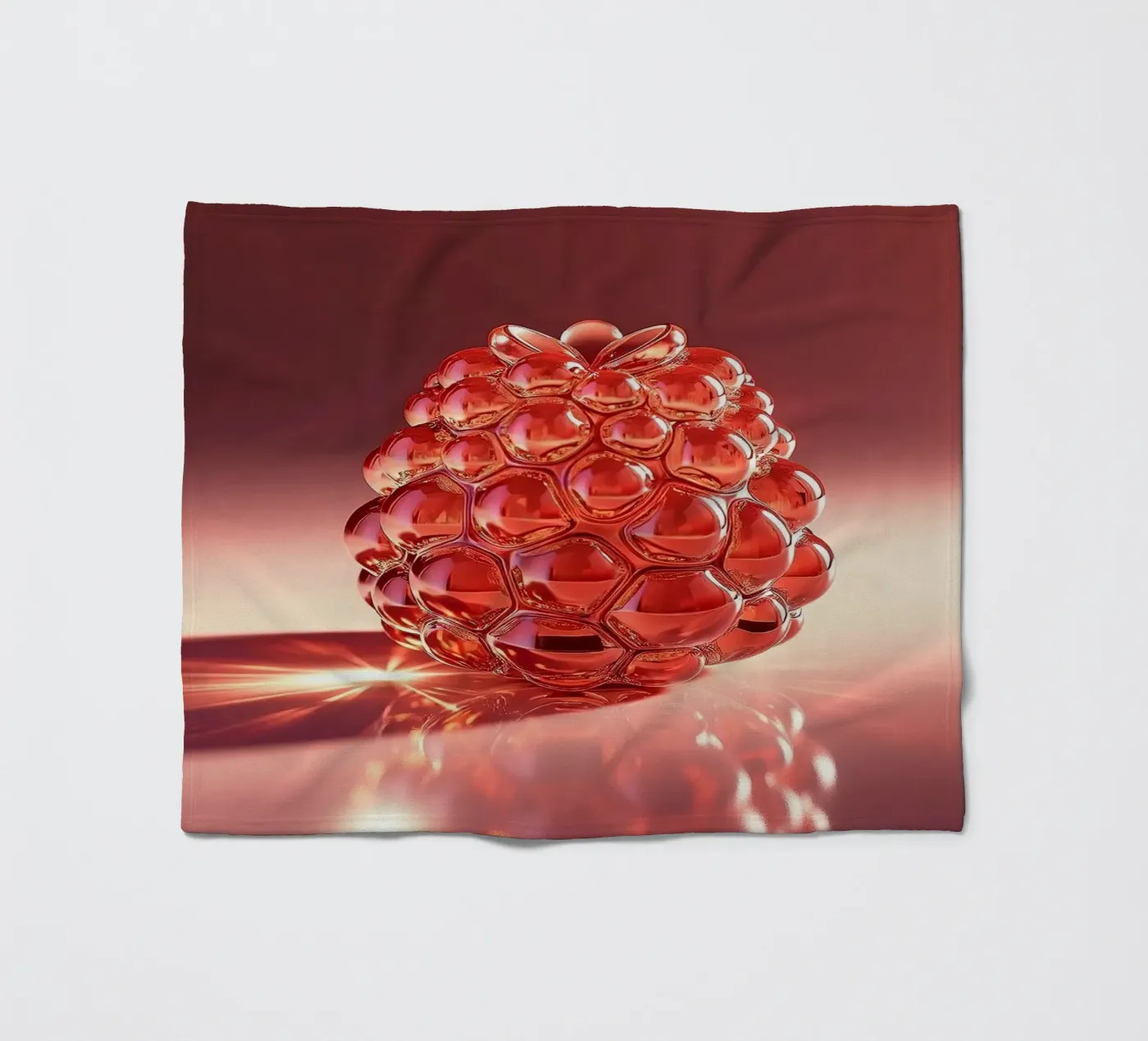 Raspberry Fleecedecke von Farb- und Blütenzauber by LK