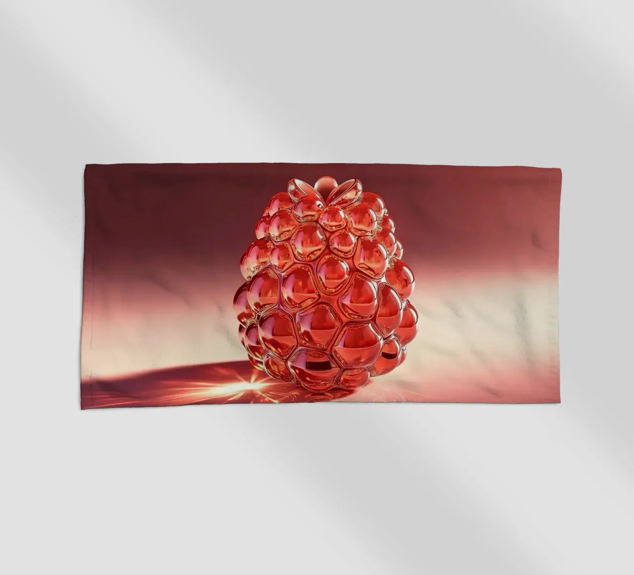 Raspberry strandhanddoek van Farb- und Blütenzauber by LK