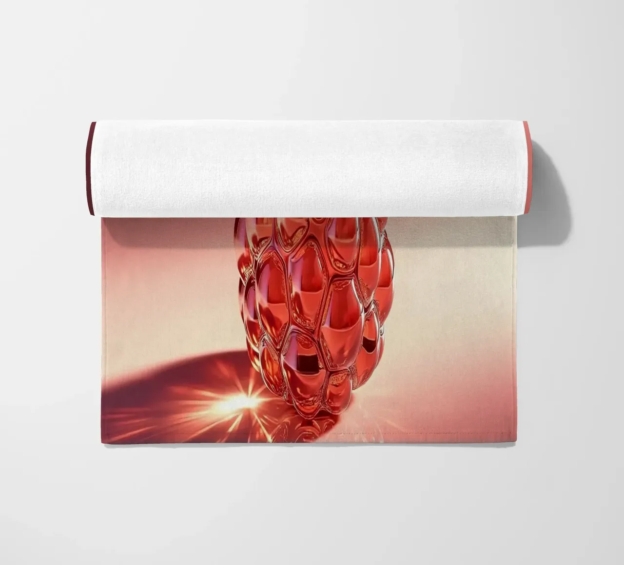 Raspberry strandhanddoek van Farb- und Blütenzauber by LK