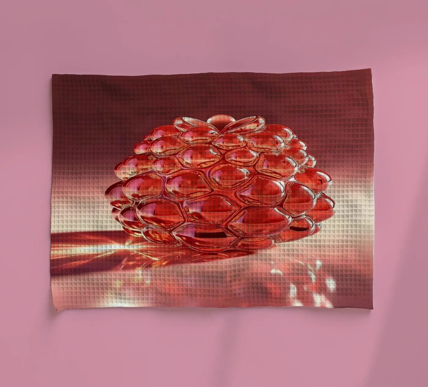 Raspberry theedoek van Farb- und Blütenzauber by LK