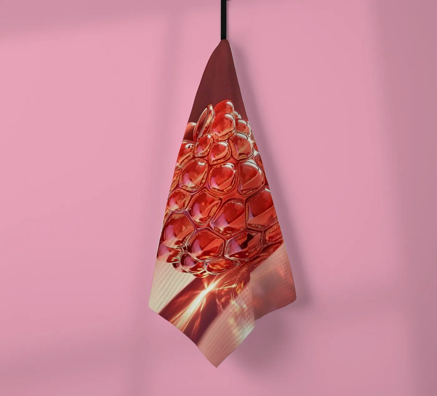 Raspberry theedoek van Farb- und Blütenzauber by LK