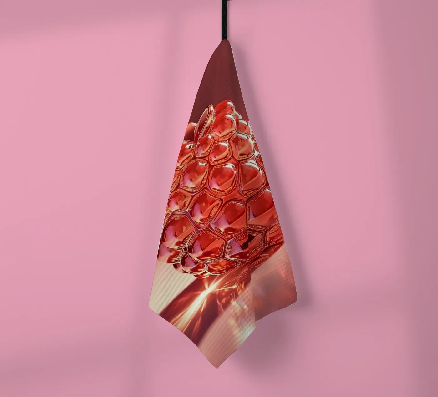 Framboos theedoek van Farb- und Blütenzauber by LK