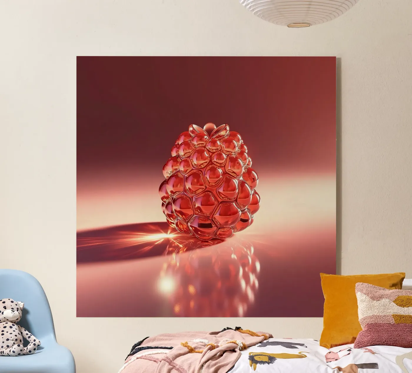 Raspberry Acryl-Glas von Farb- und Blütenzauber by LK