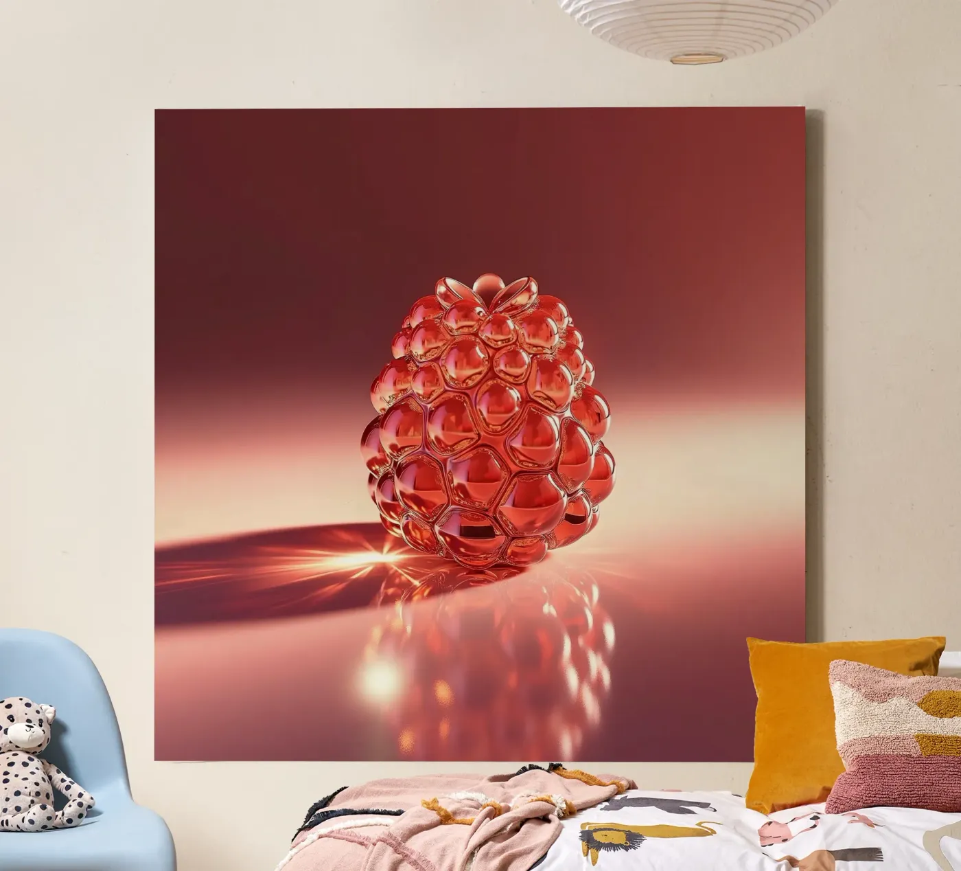 Raspberry canvas van Farb- und Blütenzauber by LK