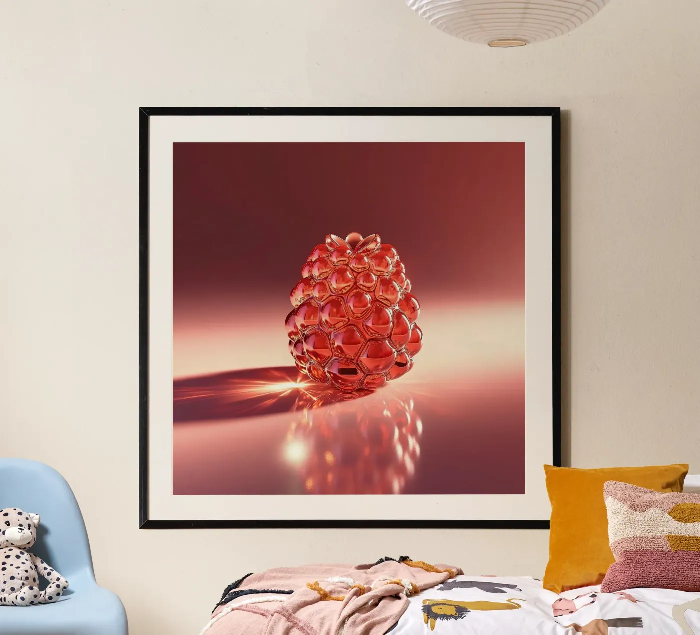 Raspberry poster by Farb- und Blütenzauber by LK