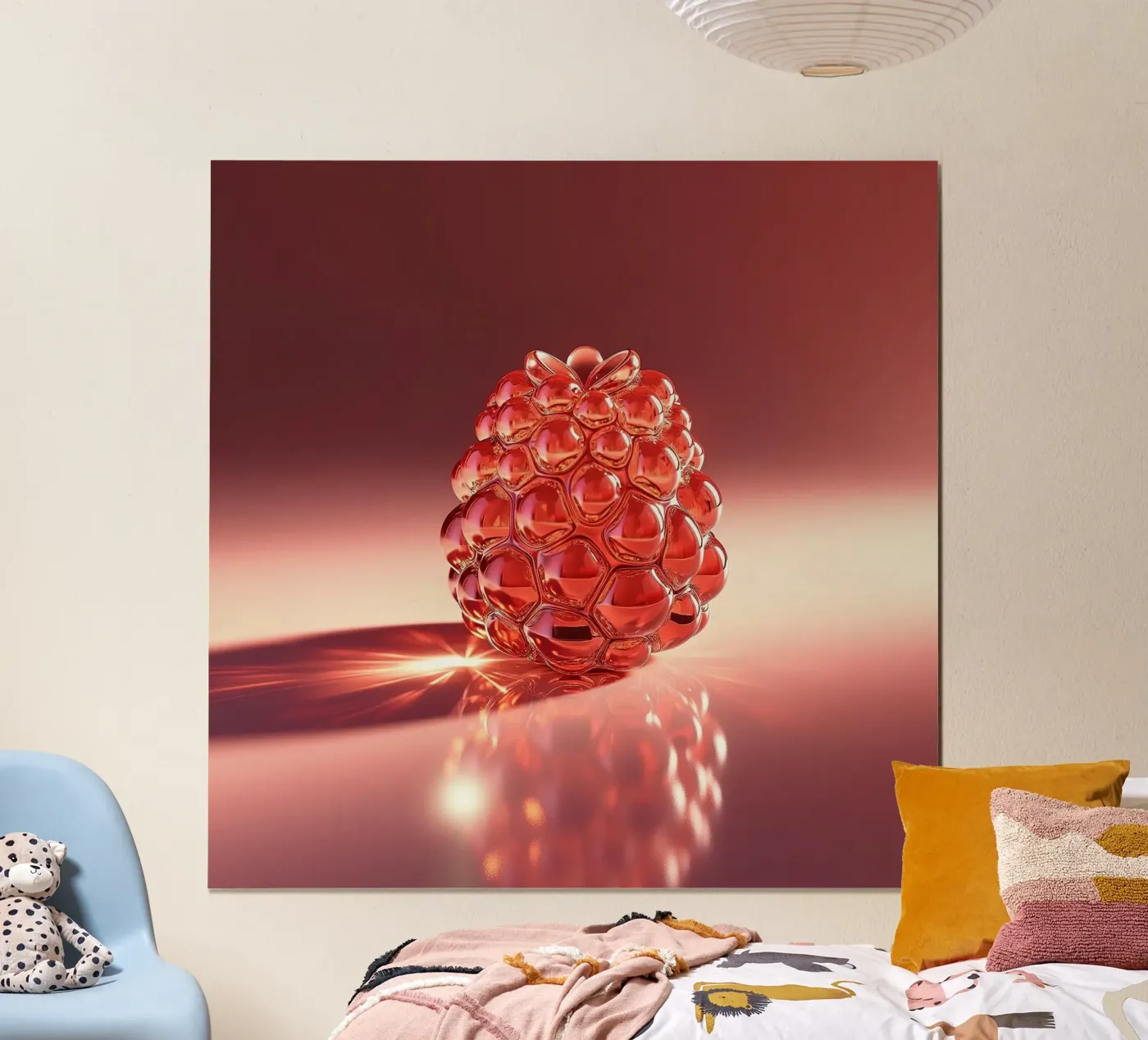 Raspberry poster by Farb- und Blütenzauber by LK
