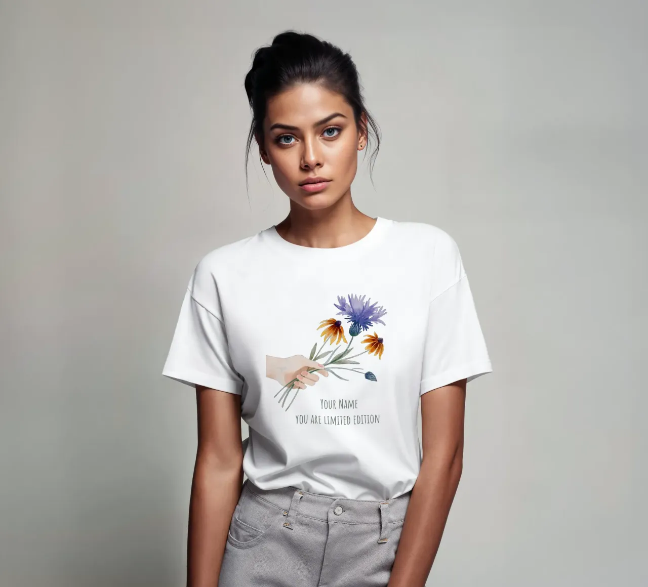 Bouquet personalizzabile "You are limited Edition t-shirt da ms.Hey! textildesign