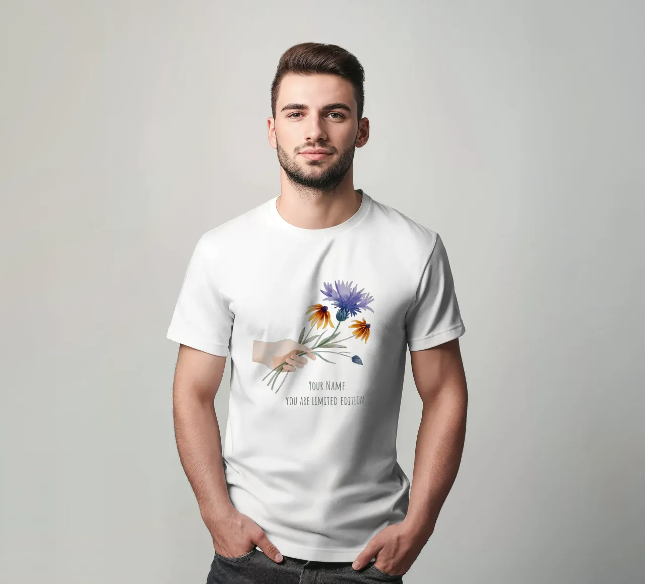 Bouquet personalizzabile "You are limited Edition t-shirt da ms.Hey! textildesign