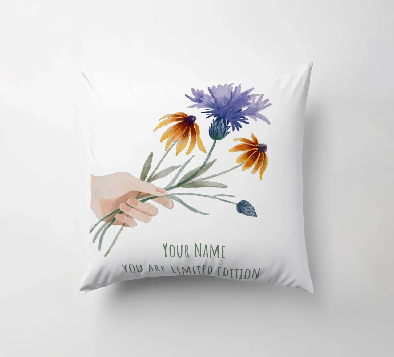 Bouquet personalizzabile "You are limited Edition cuscino da ms.Hey! textildesign