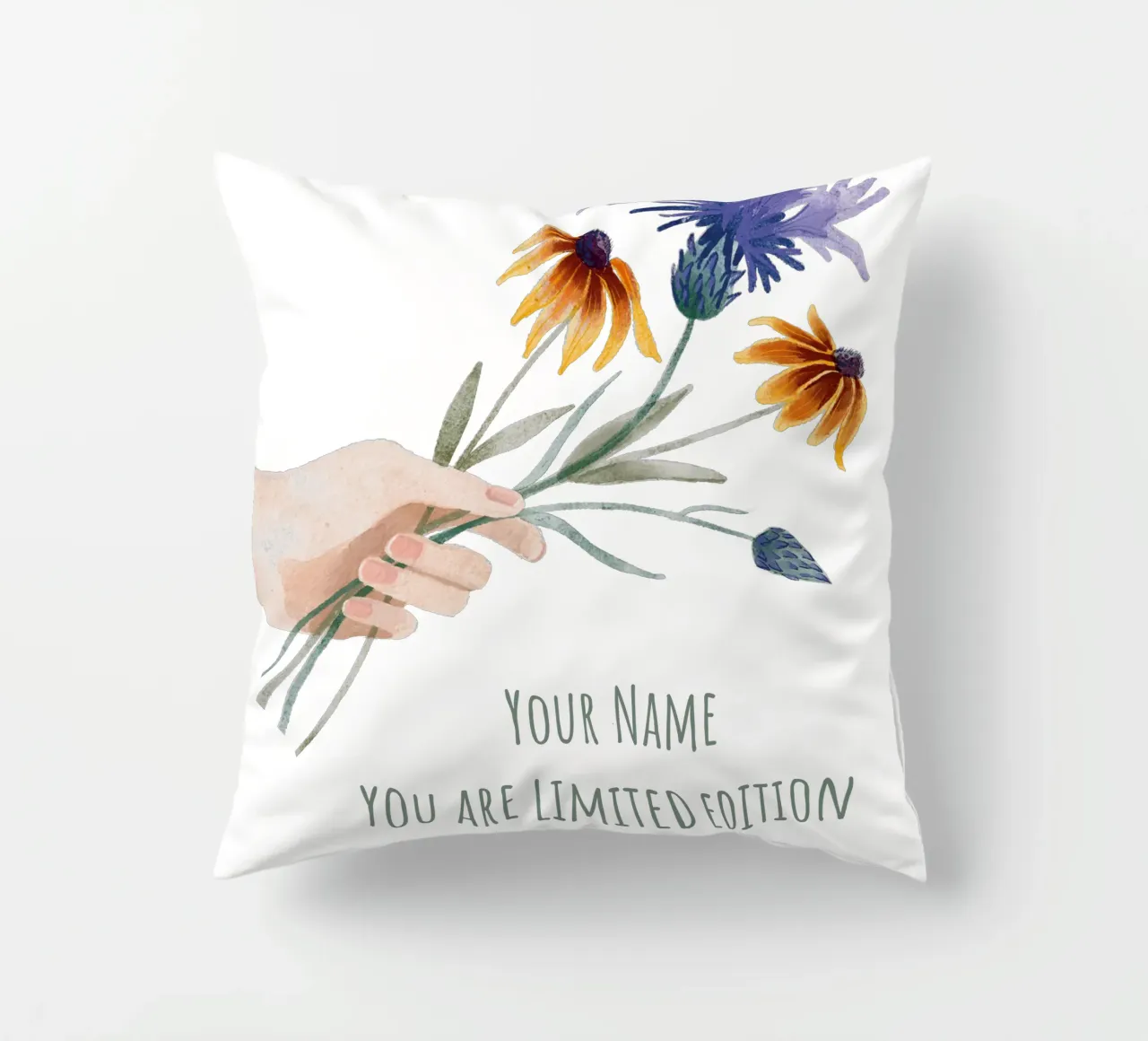 Bouquet personalizzabile "You are limited Edition cuscino da ms.Hey! textildesign