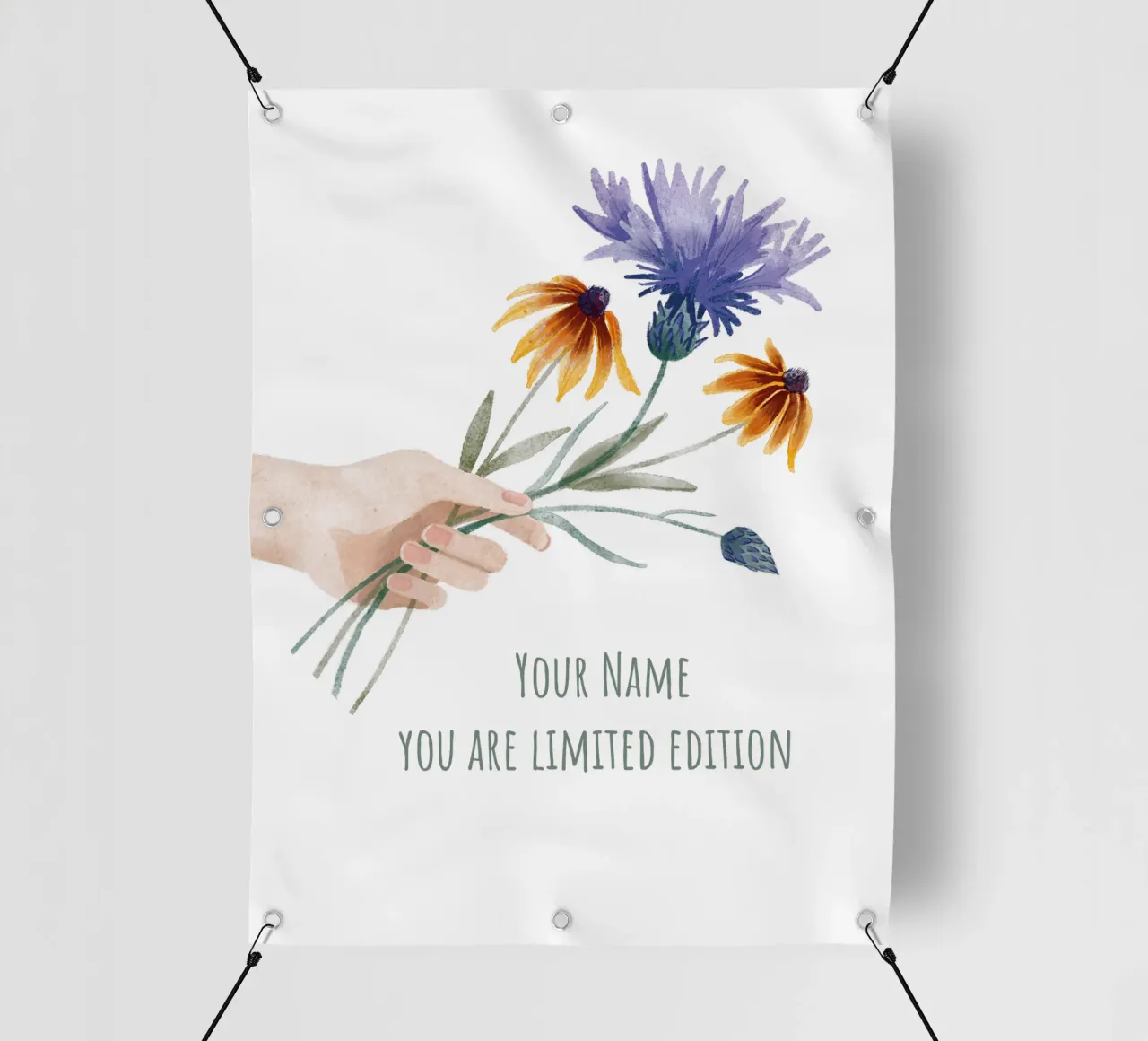 Bouquet personalizzabile "You are limited Edition telo in pvc da ms.Hey! textildesign