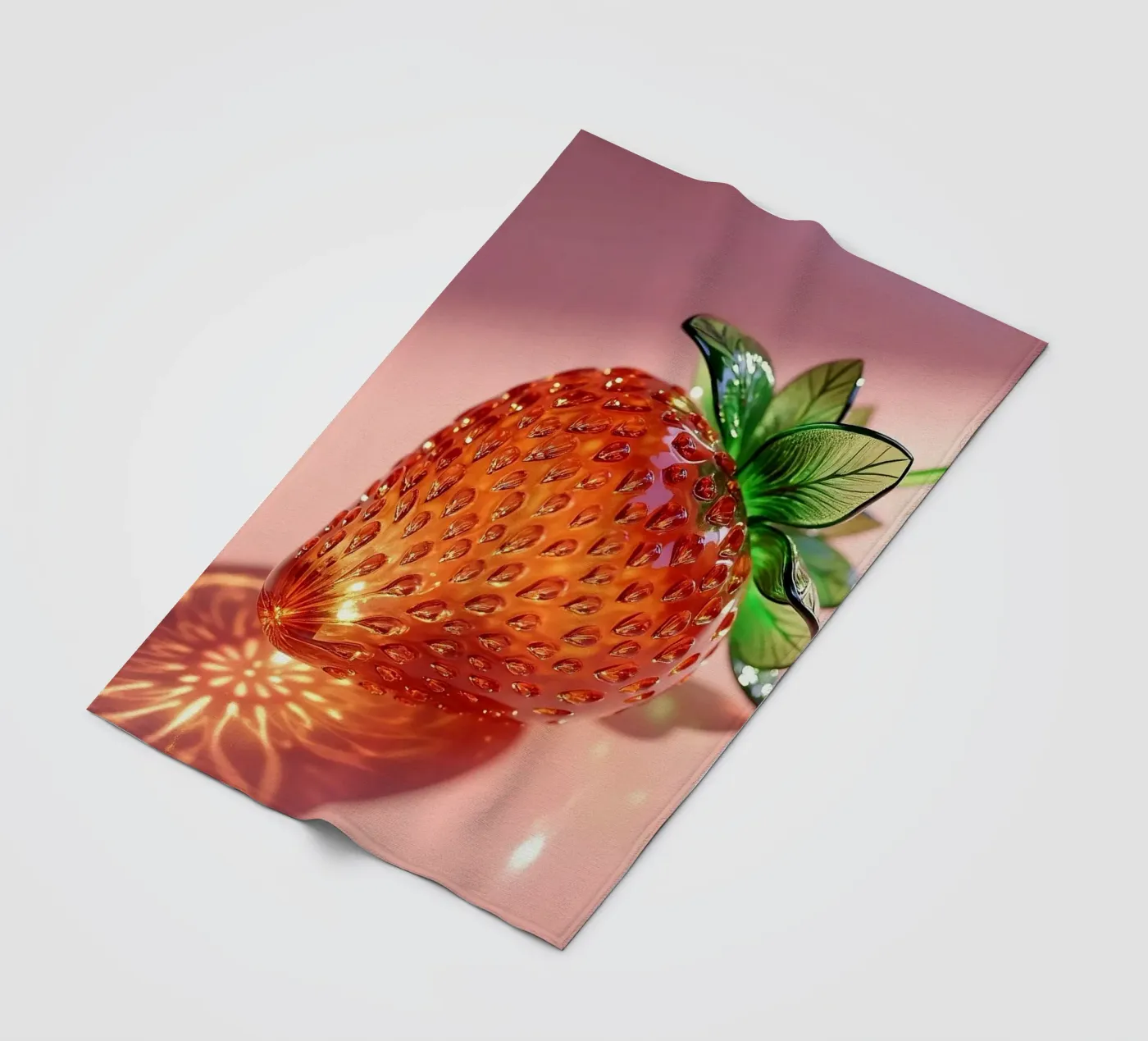 Erdbeere Fleecedecke von Farb- und Blütenzauber by LK