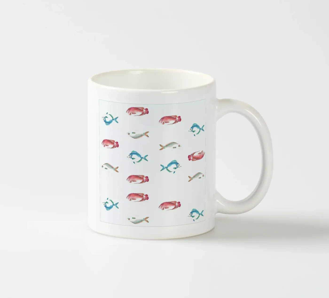 Pattern: La Mojarra keramische mok van Sandra De Leon