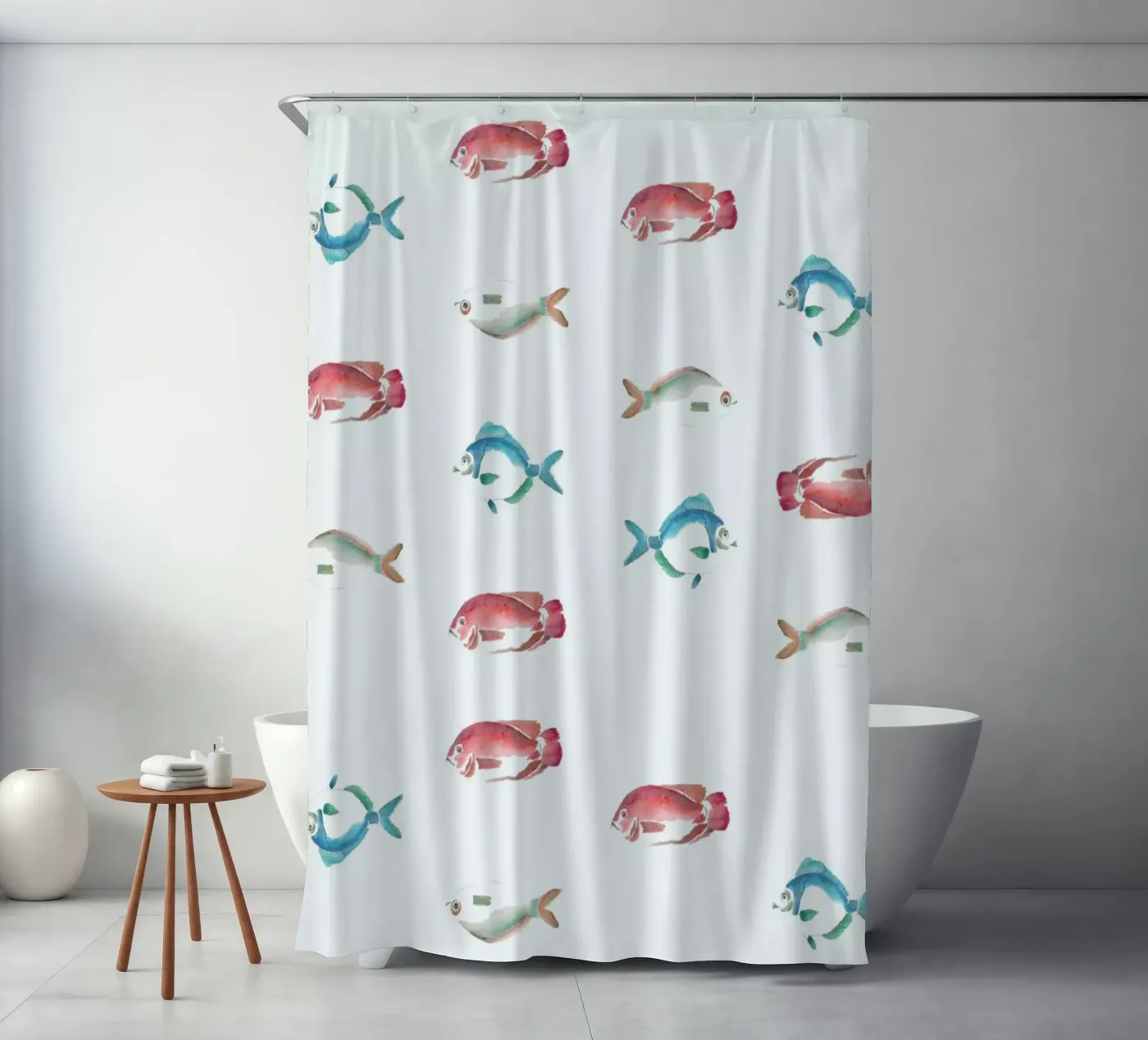 Pattern: La Mojarra Duschvorhang von Sandra De Leon