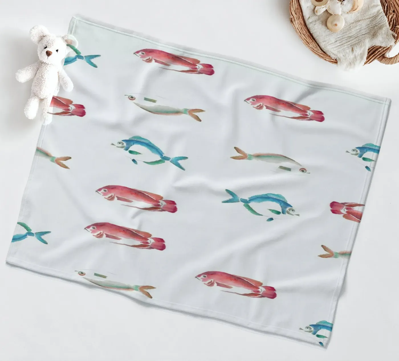 Pattern: La Mojarra fleecedeken van Sandra De Leon