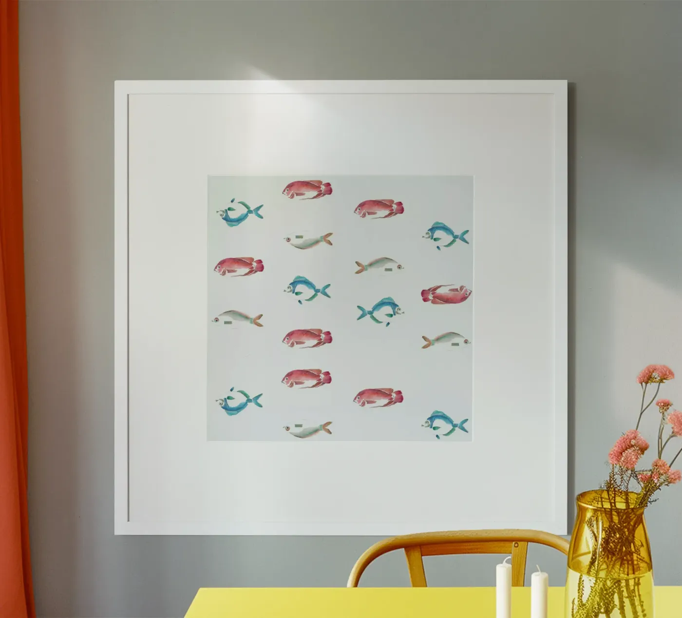 Pattern: La Mojarra Poster von Sandra De Leon