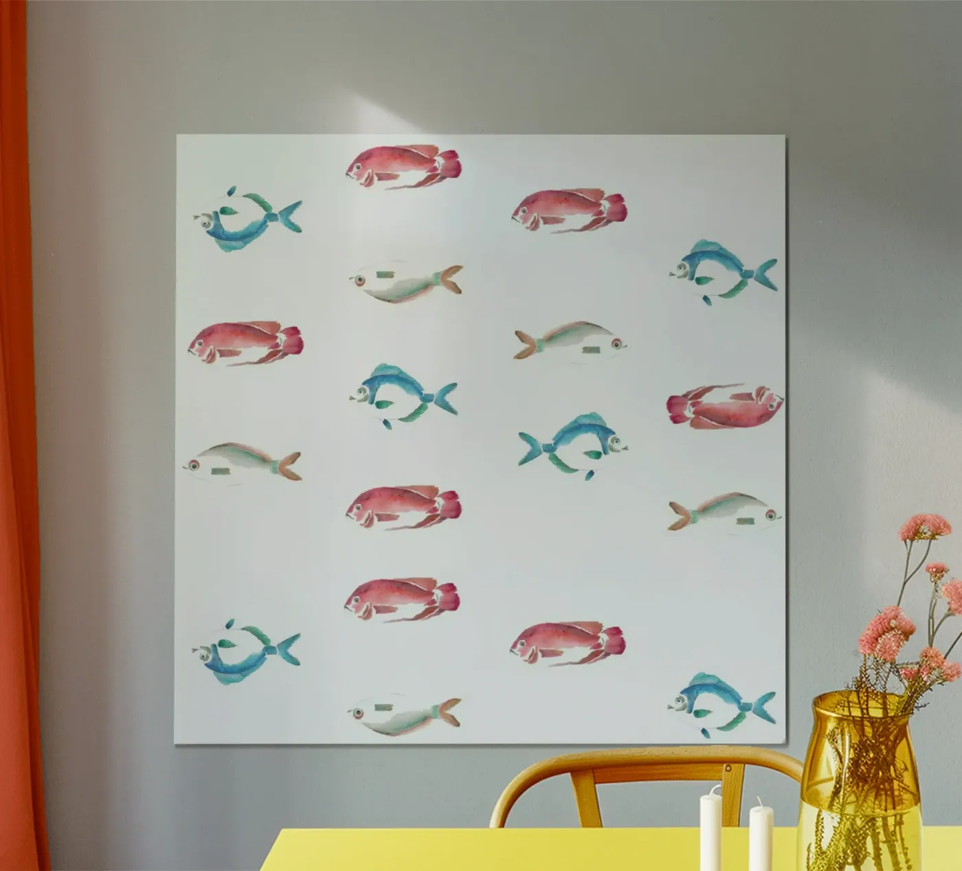 Pattern: La Mojarra Poster von Sandra De Leon