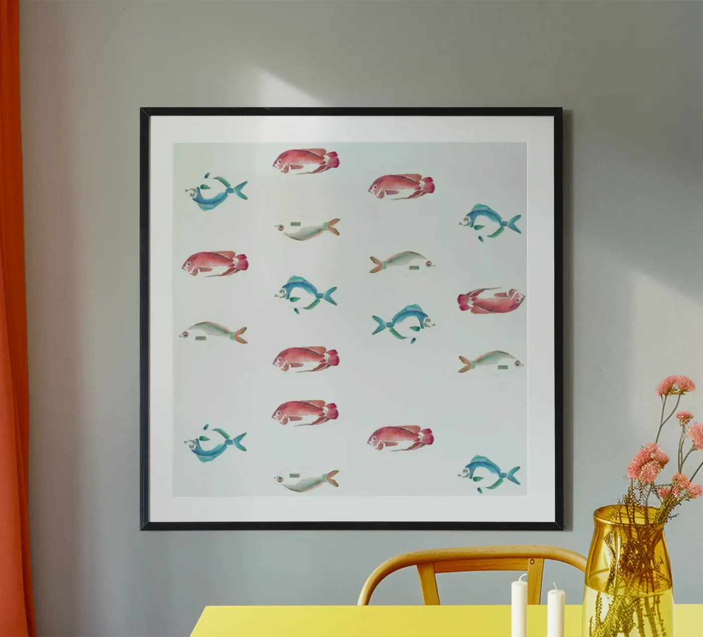 Pattern: La Mojarra Poster von Sandra De Leon