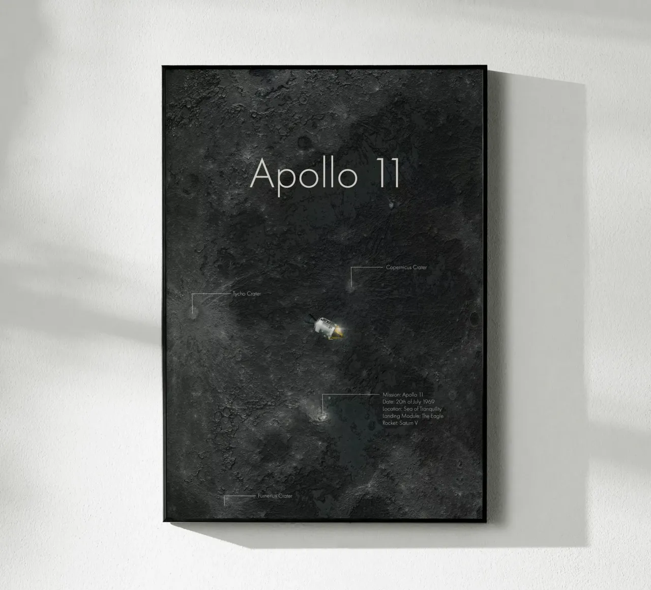 Apollo 11 plexiglass da Astro Aesthetics