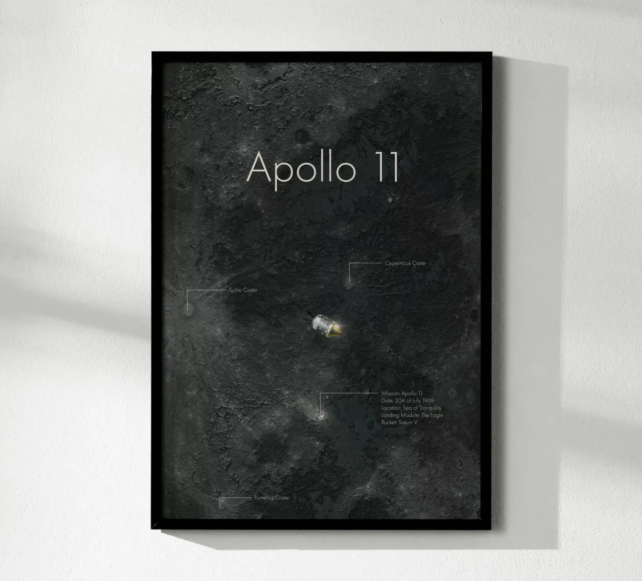 Apollo 11 poster da Astro Aesthetics