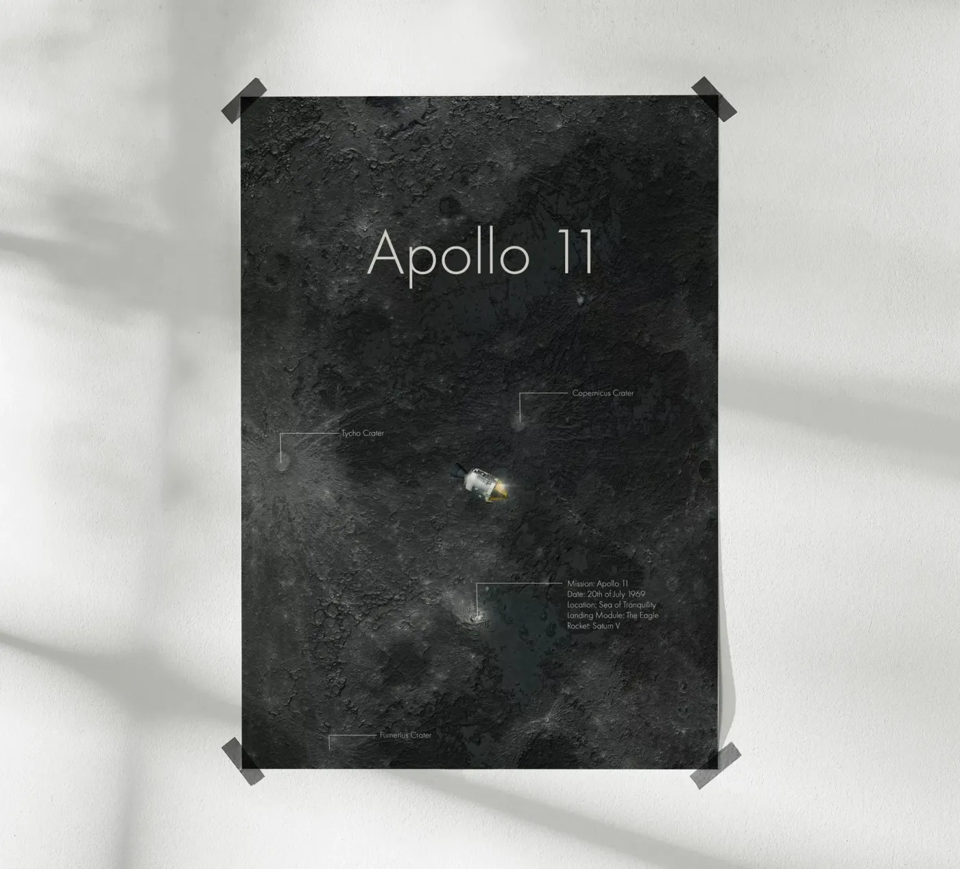 Apollo 11 poster van Astro Aesthetics