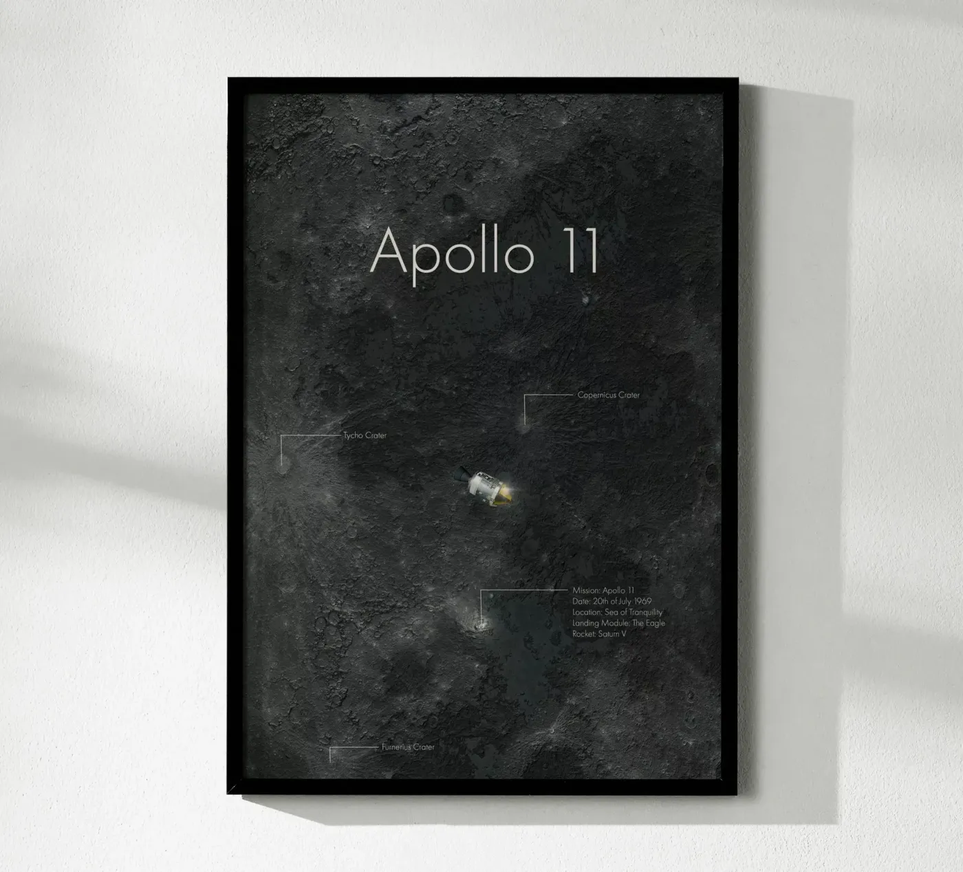 Apollo 11 poster van Astro Aesthetics