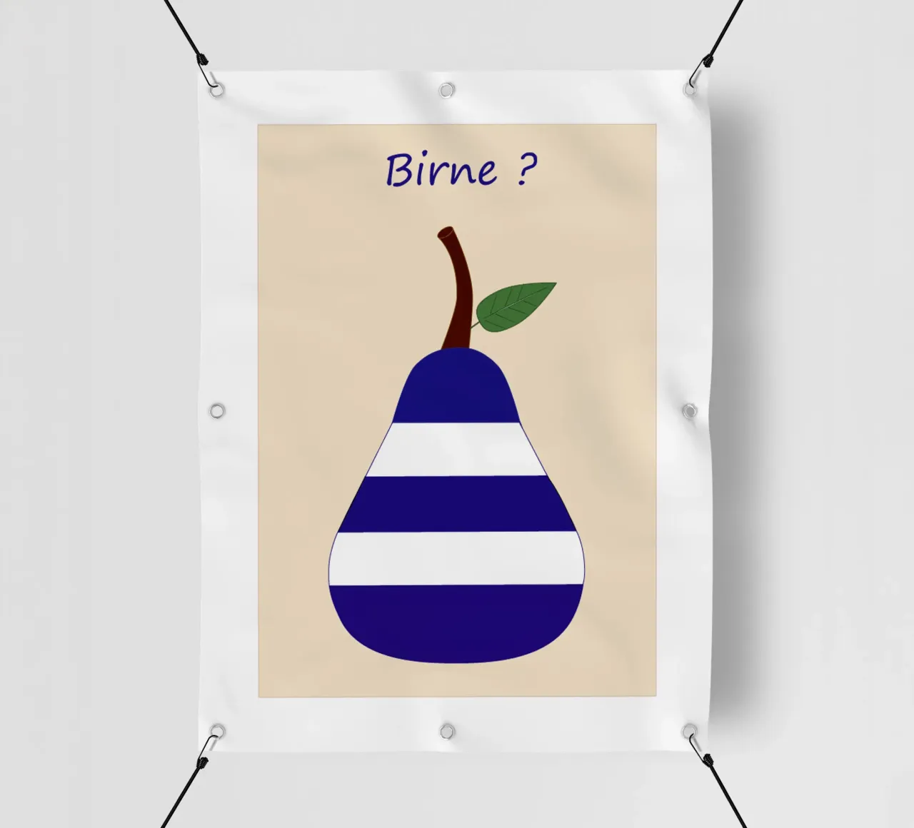 Blu pera bianco telo in pvc da SunflowerDE