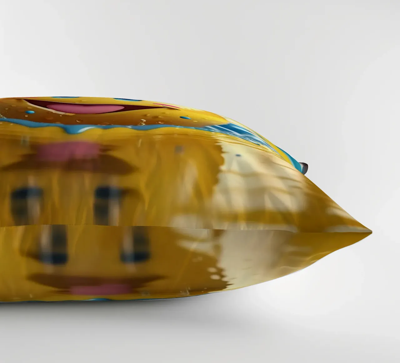 Emoji in acqua_2 cuscino da AI-Portraits by LK