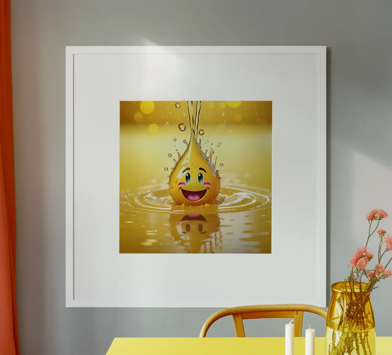 Emoji in acqua_4 carta hahnemühle da AI-Portraits by LK