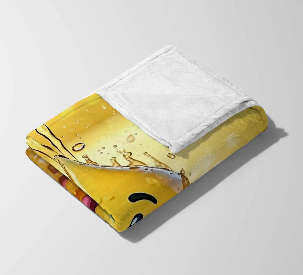 Emoji in acqua_4 coperta in pile da AI-Portraits by LK