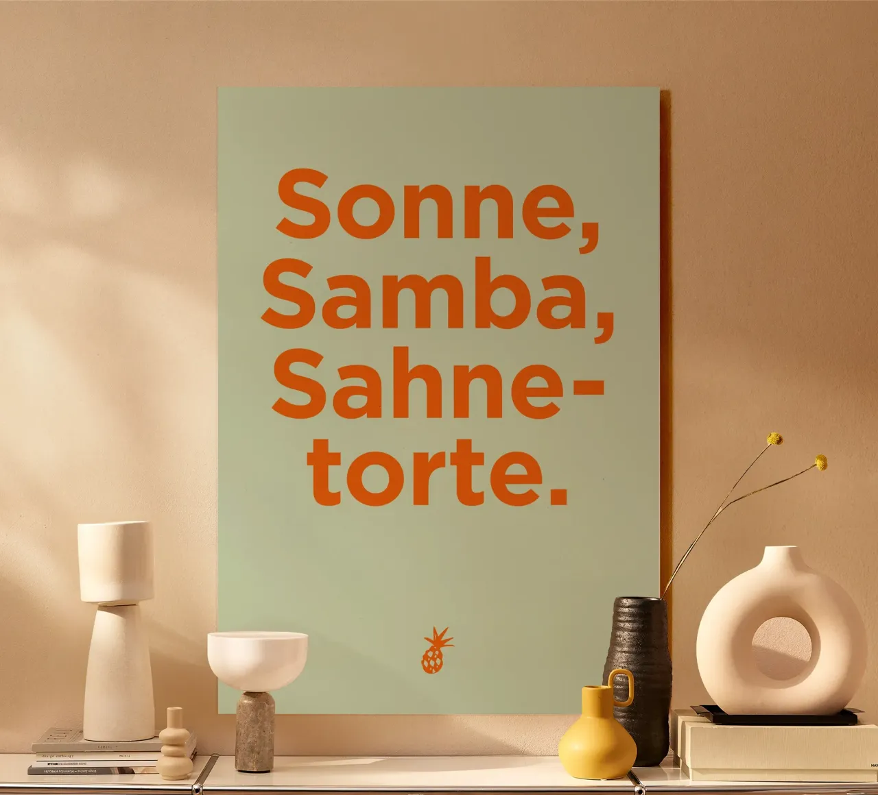 Sonne, Samba, Sahnetorte. alluminio dibond da Art Fart