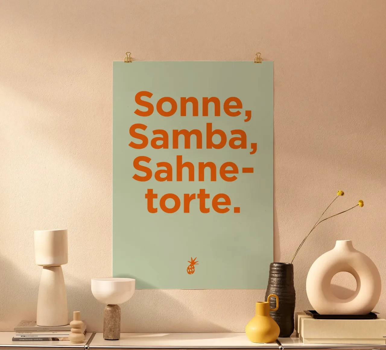 Sonne, Samba, Sahnetorte. carta hahnemühle da Art Fart