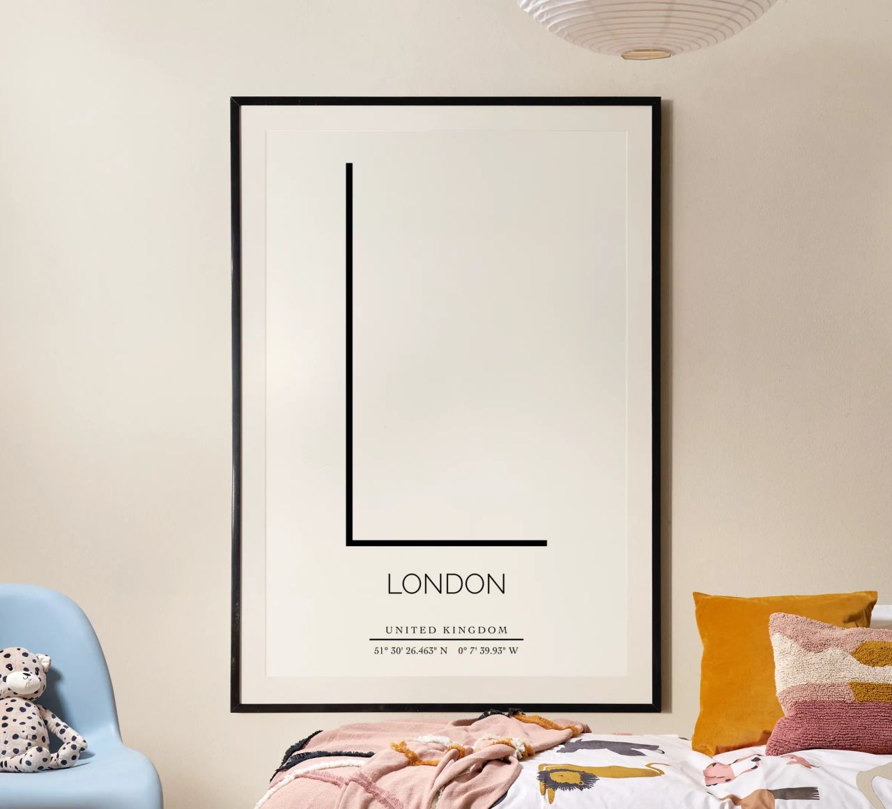 LONDON - white Poster von CityLights