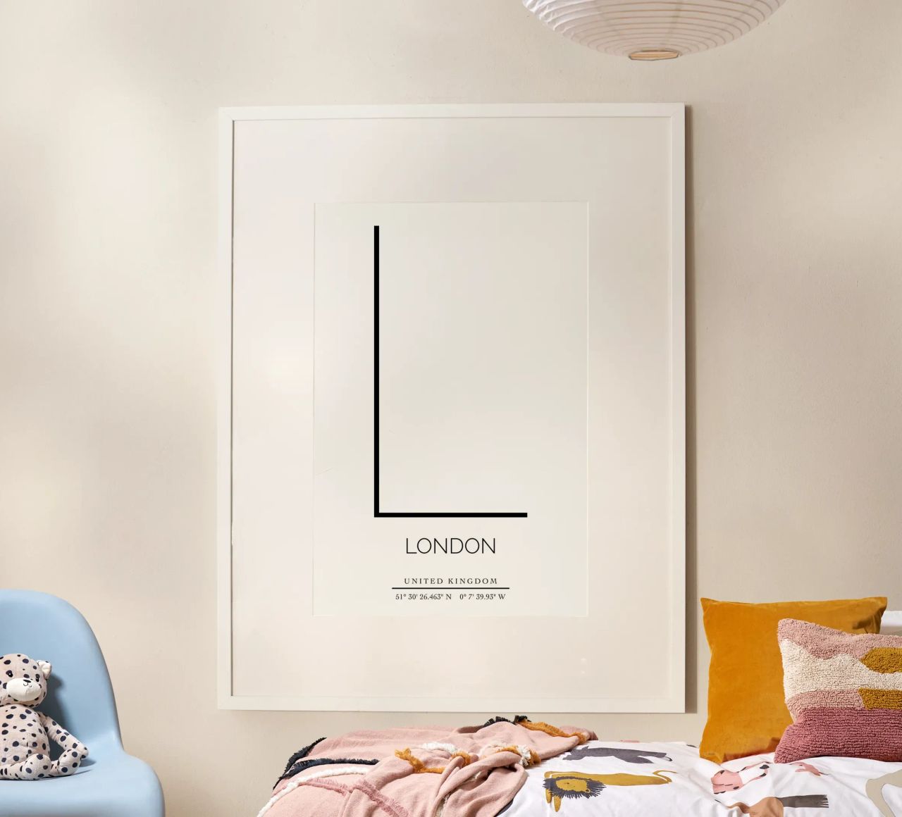 LONDON - white Poster von CityLights