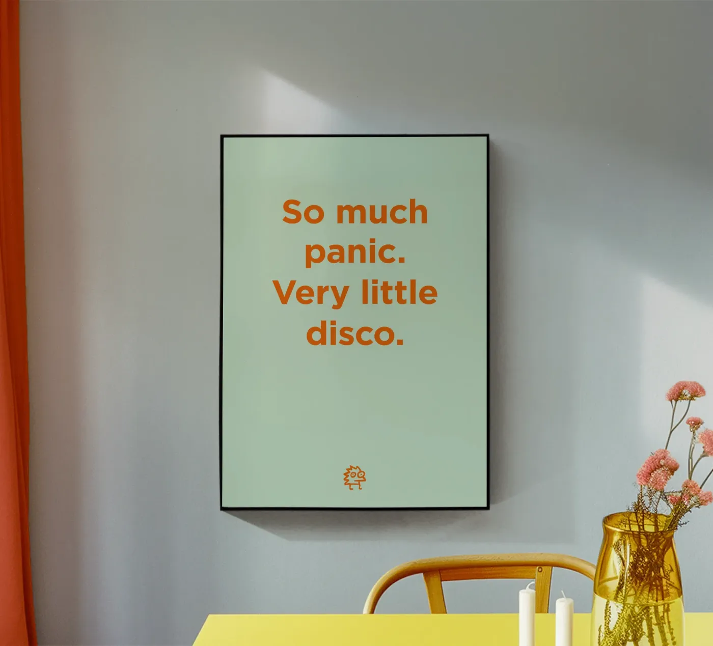 Panic, disco acryl van Art Fart