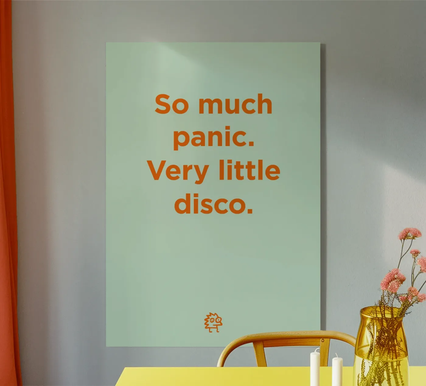 Panic, disco acryl van Art Fart