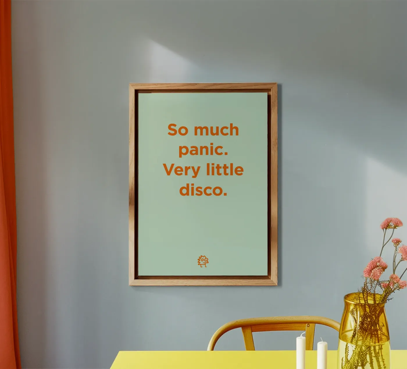 Panic, disco alluminio dibond da Art Fart