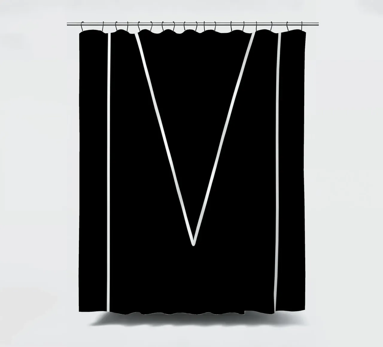 MANCHESTER - black shower curtain by CityLights