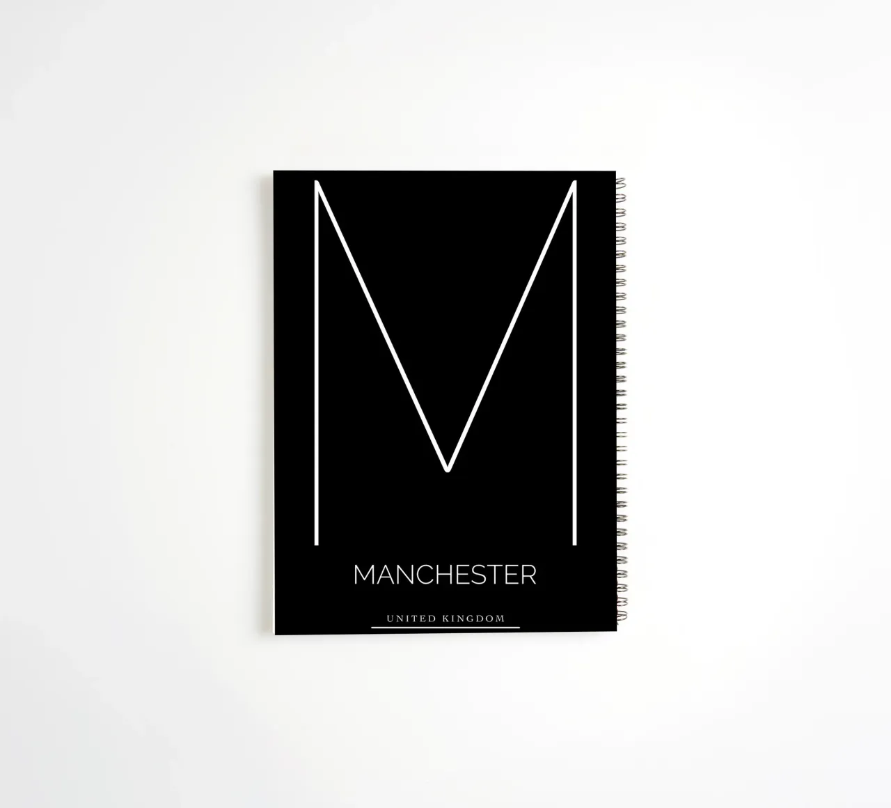MANCHESTER - black cuaderno de espiral de CityLights